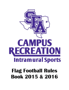 Flag Football Rules Book 2015 &amp; 2016