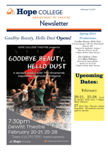 Newsletter Goodbye Beauty, Hello Dust