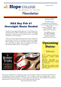 Newsletter DAA Day Feb 27 Overnight Hosts Needed