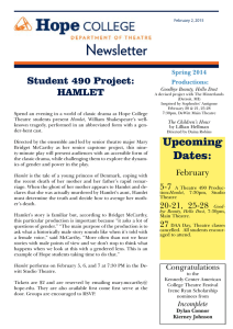 Newsletter Student 490 Project: HAMLET