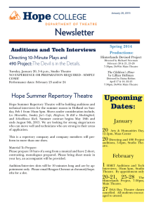 Newsletter Auditions and Tech Interviews