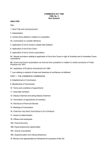 COMMERCE ACT 1986 1986, No. 5 New Zealand ANALYSIS