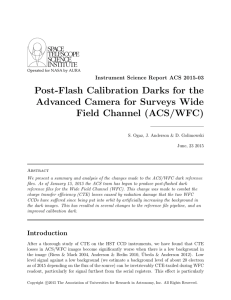 Post-Flash Calibration Darks for the Advanced Camera for Surveys Wide