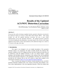 Results of the Updated ACS/WFC Distortion Correction A