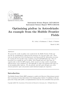 Optimizing pixfrac in Astrodrizzle: An example from the Hubble Frontier Fields