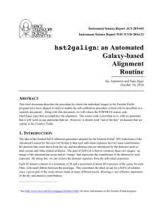 hst2galign: an Automated Galaxy-based Alignment Routine