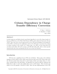 Column Dependency in Charge Transfer Efficiency Correction A