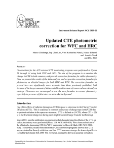 Updated CTE photometric correction for WFC and HRC