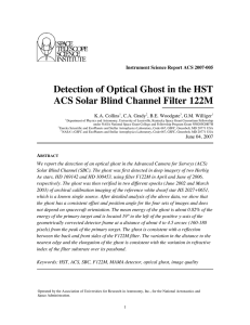 Detection of Optical Ghost in the HST