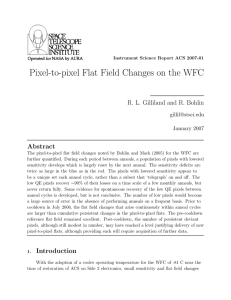 Pixel-to-pixel Flat Field Changes on the WFC Abstract