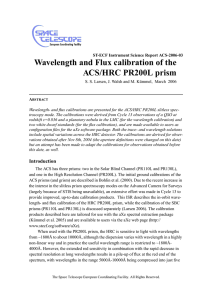 Wavelength and Flux calibration of the ACS/HRC PR200L prism