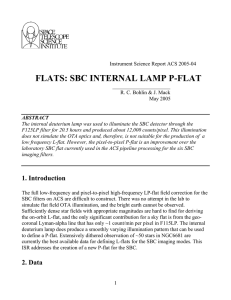 FLATS: SBC INTERNAL LAMP P-FLAT