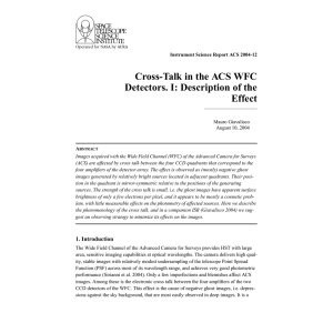 Cross-Talk in the ACS WFC Detectors. I: Description of the Effect