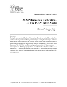 ACS Polarization Calibration - II. The POLV Filter Angles