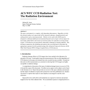 ACS WFC CCD Radiation Test: The Radiation Environment