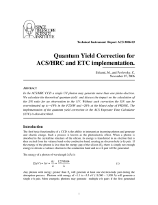 Quantum Yield Correction for ACS/HRC and ETC implementation.