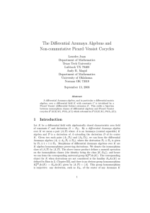 The Differential Azumaya Algebras and Non-commutative Picard–Vessiot Cocycles