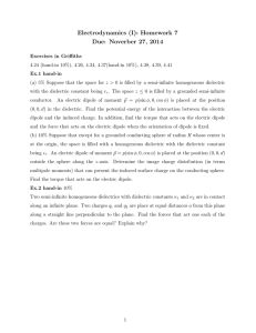 Electrodynamics (I): Homework 7 Due: Noverber 27, 2014