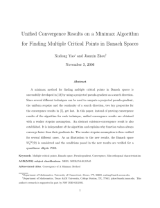 Unified Convergence Results on a Minimax Algorithm