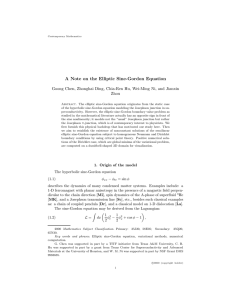 A Note on the Elliptic Sine-Gordon Equation Zhou