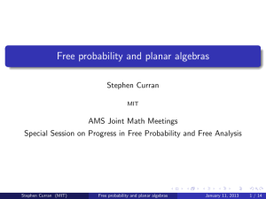 Free probability and planar algebras