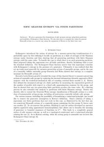 SOFIC MEASURE ENTROPY VIA FINITE PARTITIONS