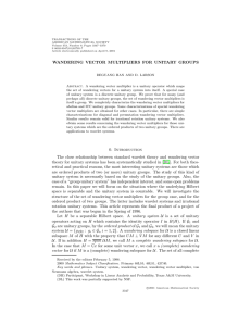 TRANSACTIONS OF THE AMERICAN MATHEMATICAL SOCIETY Volume 353, Number 8, Pages 3347–3370
