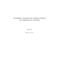 W ANDERING VECTORS F