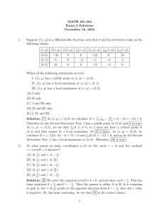 MATH 221.504 Exam 2 Solutions November 16, 2015 1.