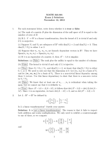MATH 323.501 Exam 2 Solutions November 12, 2013 1.