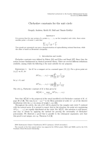 Chebyshev constants for the unit circle as Erd´ elyi