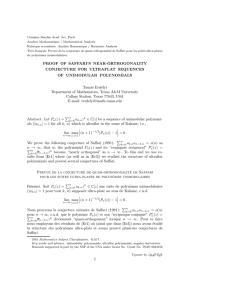 Comptes Rendus Acad. Sci. Paris Analyse Mathematique / Mathematical Analysis