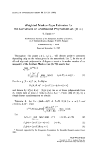 Weighted Markov-Type Estimates  for the  Derivatives
