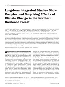 Long-Term Integrated Studies Show Complex and Surprising Effects of Hardwood Forest