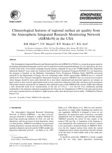 Climatological features of regional surface air quality from
