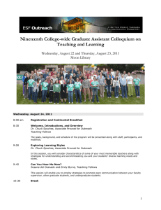 Nineteenth College-wide Graduate Assistant Colloquium on Teaching and Learning
