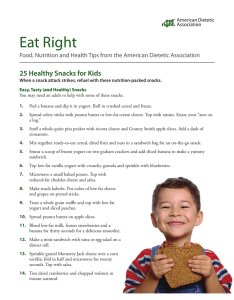 Eat Right 25 Healthy Snacks for Kids