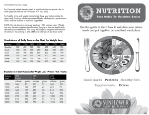 For 2 pounds weight loss per week: In addition to... clude physical exercise for 45 minutes to 1 hour daily.