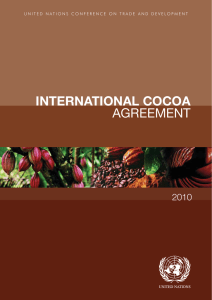 INTERNATIONAL COCOA AGREEMENT 2010