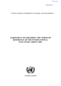 AGREEMENT ESTABLISHING THE TERMS OF REFERENCE OF THE INTERNATIONAL
