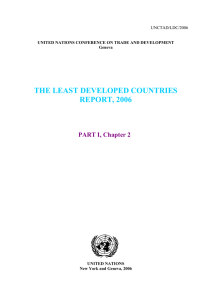 THE LEAST DEVELOPED COUNTRIES REPORT, 2006 PART I, Chapter 2