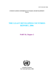 THE LEAST DEVELOPED COUNTRIES REPORT, 2006 PART II, Chapter 2