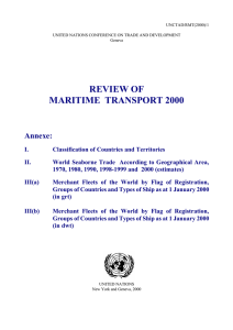 REVIEW OF MARITIME  TRANSPORT 2000 Annexe: