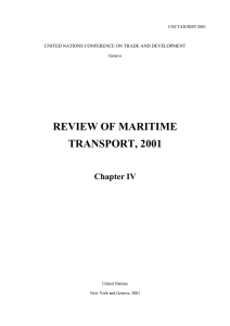 REVIEW OF MARITIME TRANSPORT, 2001  Chapter IV