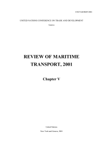 REVIEW OF MARITIME TRANSPORT, 2001  Chapter V