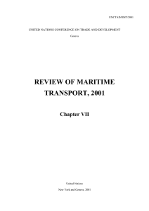 REVIEW OF MARITIME TRANSPORT, 2001  Chapter VII
