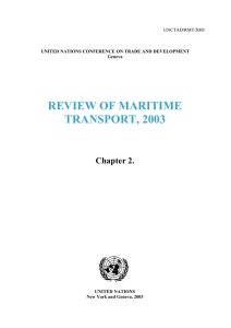 REVIEW OF MARITIME TRANSPORT, 2003  Chapter 2.