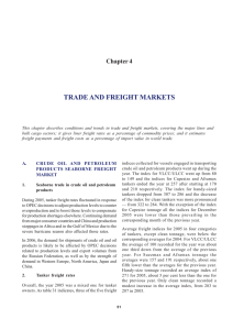 TRADE AND FREIGHT MARKETS Chapter 4