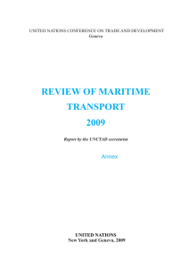 REVIEW OF MARITIME TRANSPORT 2009 Annex