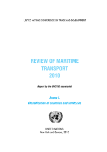 REVIEW OF MARITIME TRANSPORT 2010 Annex I.